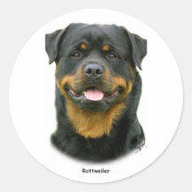 Rottweiler Runder Sticker
