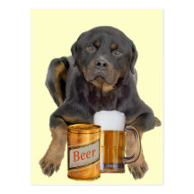 Rottweiler tun nicht Touch mein Bier Postkarten