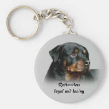 Rottweilers loyales und liebendes Keychain Schlüsselanhänger