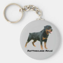 Rottweilers Regel Keychain Schlüsselbänder