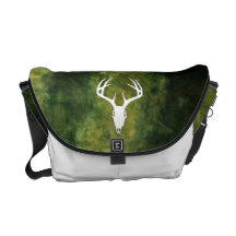 Rotwild-Jagd-Schädel mit den Geweihen Kurier Tasche