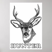 Rotwild-Jäger-Plakat