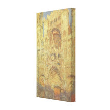 Rouen-Kathedrale, Sonnenuntergang durch Claude Mon Galerie Faltleinwand