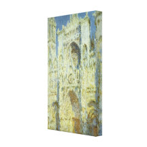 Rouen-Kathedrale, Westfassaden-Sonnenlicht Claude  Galerie Falt Leinwand