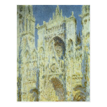 Rouen-Kathedrale, Westfassaden-Sonnenlicht Claude  Postkarten