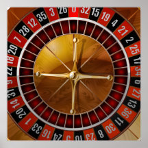 Roulette-Rad Posterdruck