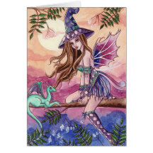 Rowenia - Hexe-und Drache-Karte