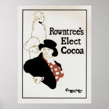 Rowntrees wählen Kakao Plakat
