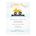 Rubber Ducky Dump Truck Baby Shower Invitation