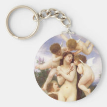 Rückkehr des Frühlinges durch Bouguereau, Vintage  Schlüsselbänder