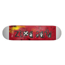 RUDEDOGZ-RED-LOGO SKATE BOARD