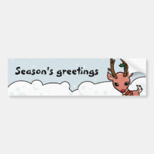 Rudolf-Festtagesweihnachten Autosticker