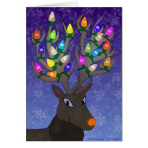 Rudolf-Weihnachtskarte