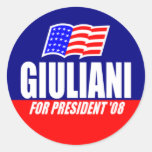 Rudolph Giuliani für Präsidenten 08 Aufkleber