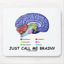 Rufen Sie mich einfach Brainy an (anatomische Gehi Mousepads