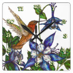 Rufous Kolibri u. Columbine Uhren