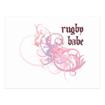 Rugby-Baby Postkarte