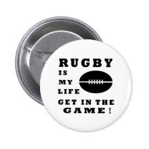 Rugby ist mein Leben Buttons
