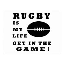 Rugby ist mein Leben Postkarte