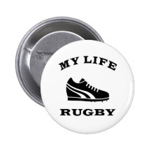 Rugby mein Leben Button