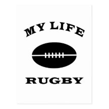 Rugby mein Leben Postkarte