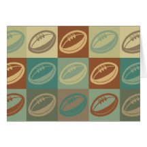 Rugby-Pop-Kunst Grußkarte