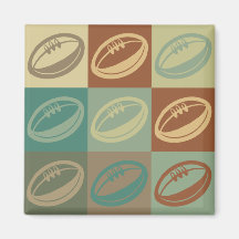 Rugby-Pop-Kunst Magnete