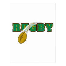 Rugby Postkarte