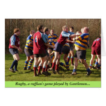 Rugby-Valentinsgruß-Karte