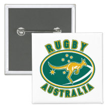 Rugbyaustralien-Känguru Wallabyaustralier Buttons