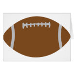 Rugbyballillustration des amerikanischen Fußballs Grußkarten