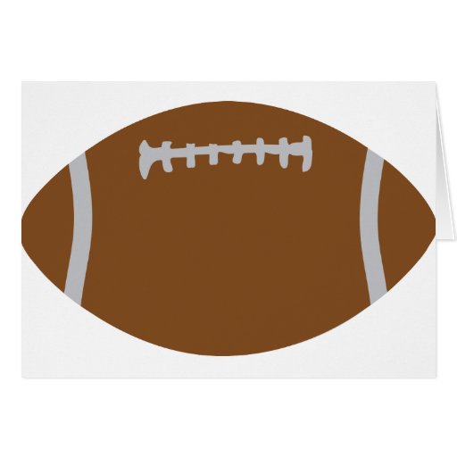 Rugbyballillustration des amerikanischen Fußballs Grußkarten