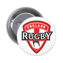 Rugbyballschild-England-Querflagge Anstecknadel