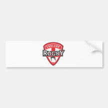 Rugbyballschild-England-Querflagge Auto Aufkleber