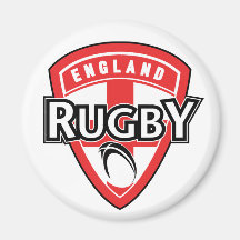 Rugbyballschild-England-Querflagge Kühlschrankmagnete