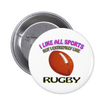 Rugbyentwürfe Anstecknadelbuttons