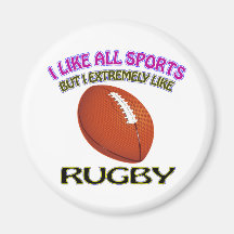 Rugbyentwürfe Kühlschrankmagnete