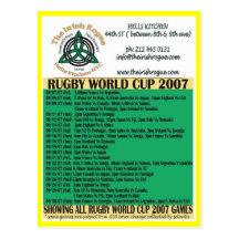 Rugbypostkarte