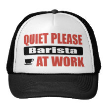 Ruhe bitte Barista bei der Arbeit Retrokultkappen