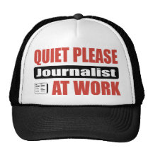 Ruhe-bitte Journalist bei der Arbeit Kult Mützen