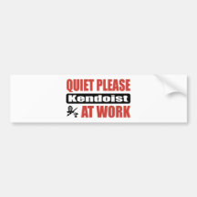 Ruhe bitte Kendoist bei der Arbeit Autosticker