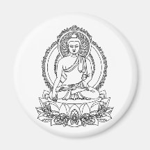 Ruhe-Buddha-Magnet Kühlschrankmagnet