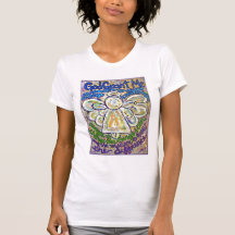 Ruhe-Gebets-Engels-T-Shirt (Front)