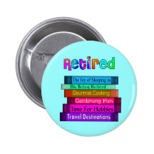 Ruhestands-Geschenk-einzigartiger Stapel des Buch- Anstecknadel