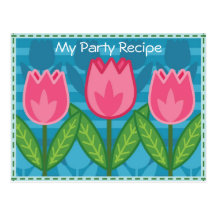 Ruhm - meine Party-Rezept-Karte Postkarten