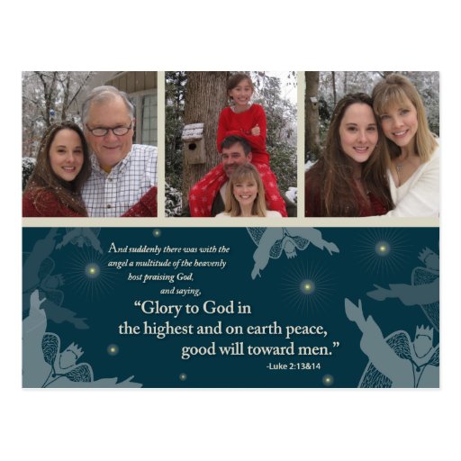 Ruhm zu den Familienfotos der Gott-Postkarte 3 (aq