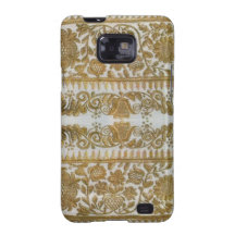 Rumanian traditional embroidery, gold samsung galaxy s2 case