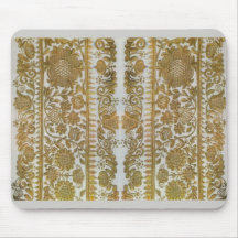 Rumanian traditional embroidery, gold mousepad