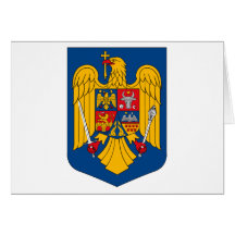 Rumänien-Wappen Gruß-Karte