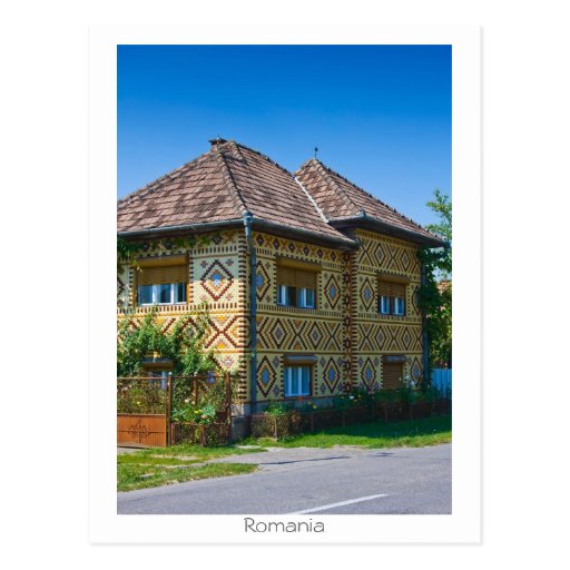 Rumänisches Haus Postkarte